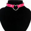 Sexy Heart Punk Leather Choker Necklace